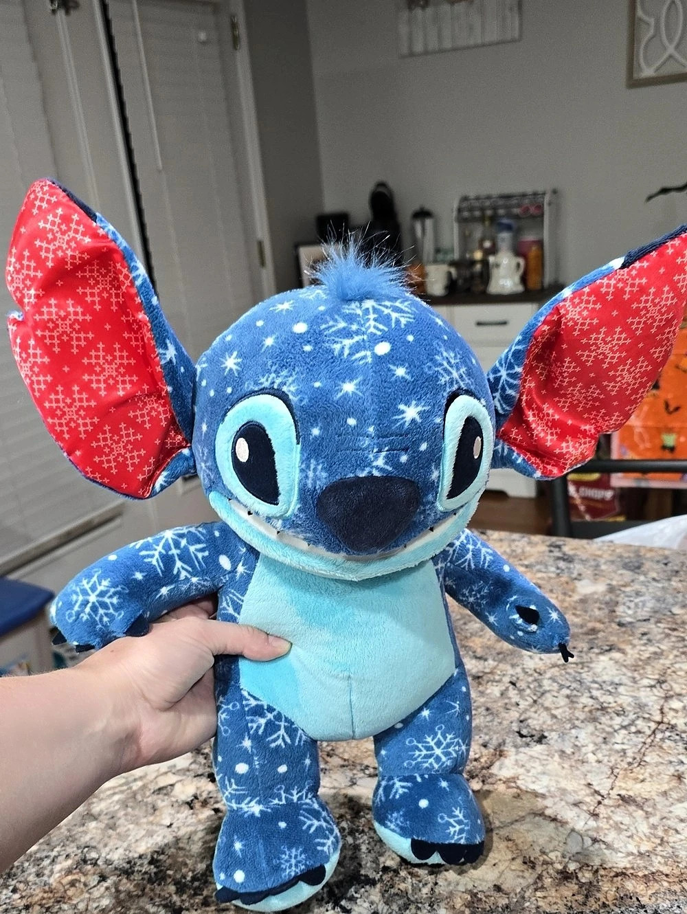 Build-A-Bear Workshop Disney's Snowflake Fun Stitch Plush Blue & Red